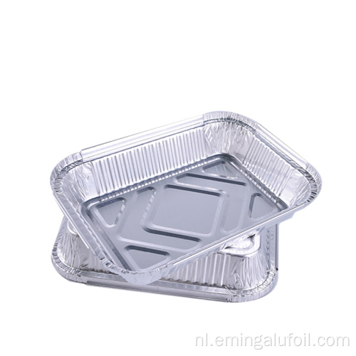 Voedselverpakking rechthoek aluminium foliecontainer